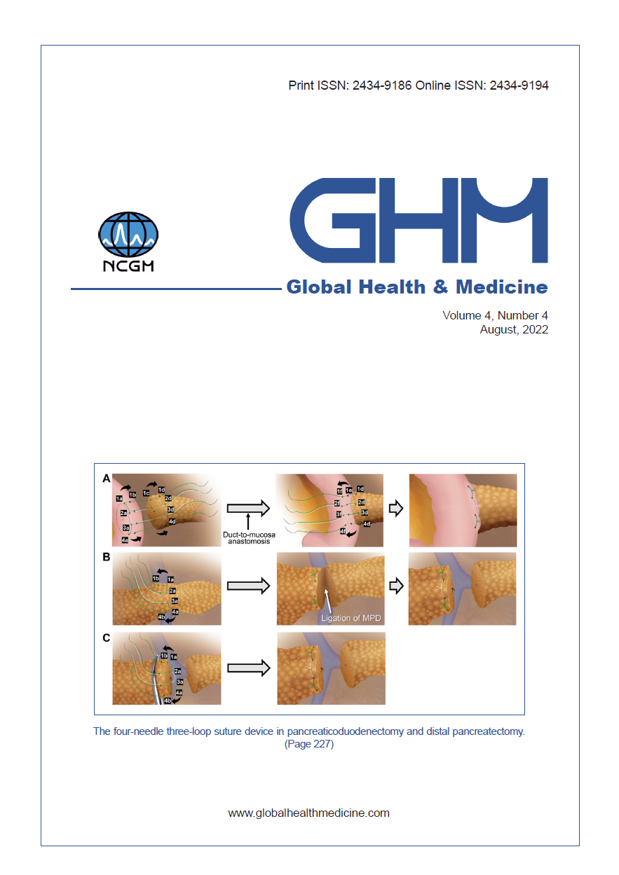 国際英文ジャーナル「Global Health & Medicine」最新号（2022 Aug, Vol.4, No.4）